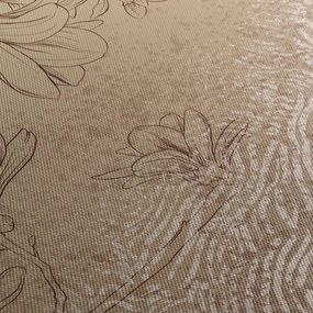 Tablou - Flori desenate (120x50 cm)