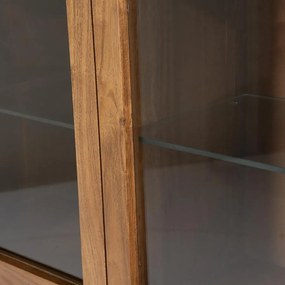 Vitrina din lemn de salcâm Julian 115x43x150 cm