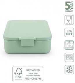 Cutie de prânz Brabantia Make&amp;Take 2L, Jade Green, lunchbox 1006288