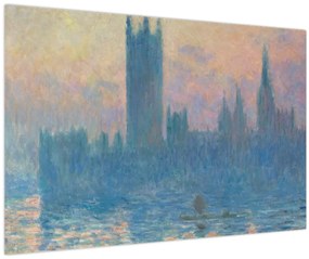 Tablou - Claude Monet, The Houses of Parliament, Sunset, reproducere (90x60 cm)