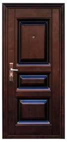Usa metalica de exterior cu izolatie si vizor Novo Doors ND5001S ,deschidere stanga dreapta, 1 yala, dimensiuni multiple,tabla 0.5 mm, balamale si