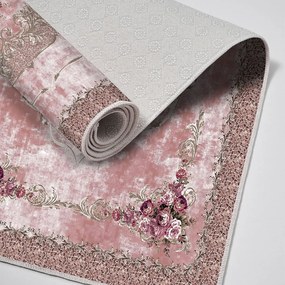 Covorașe de baie roz 2 buc. 60x100 cm – Foutastic