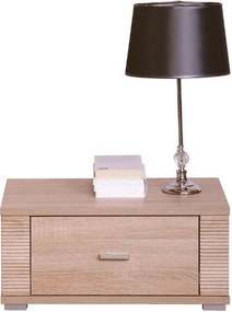 Noptiera GRESS, stejar sonoma, PAL laminat/margini PVC, 63x39x29 cm