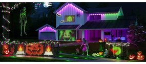 Plasă de iluminare LED RGBIC de exterior 143x85cm Wi-Fi Matter IP65