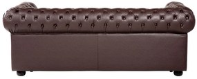 Canapea 3 locuri din piele Chichester (maro) . 1008701