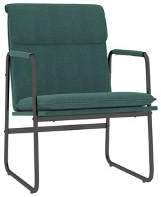 351346 vidaXL Scaun de relaxare, verde închis, 55x64x80 cm, material textil