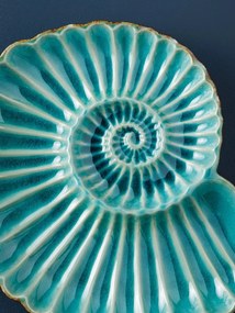 Tavita servire din ceramica, Aqua Round Shell