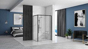 Cabina de dus SOLAR BLACK MAT 80x100 cm