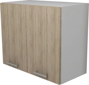 Corp Superior Hota Lecce, Stejar Sonoma/Alb, 60 x 30 x 50 cm