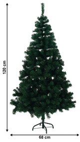 Brad de Crăciun cu suport metalic, 120 cm, CHRISTMAS TIP 10