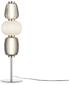 Veioza LED design modern decorativ Pattern crom
