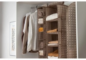 Husă de protecție pentru haine de agățat Compactor Dots, 137 cm, bej