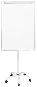 Tabla flipchart magnetica, pe roti, din plastic, 70x100 cm