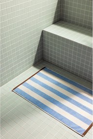 Covoraș de baie albastru din material textil 50x80 cm Gobo – noo.ma