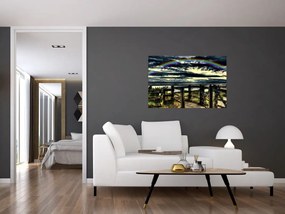 Tablou cu curcubeu deasupa mării (90x60 cm)