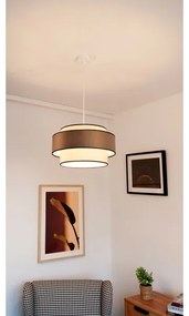 Lustră pe cablu GRACE 1xE27/60W/230V crem/maro