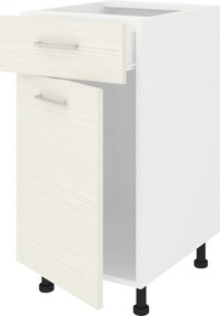 Corp Baza Lecce, 1 Sertar, 1 Usa, Larice/Alb, 40 x 50 x 80 cm