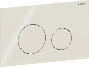 Clapeta actionare dubla rezervor wc ,sticla lucioasa gri-nisip, Geberit Sigma40 Gri nisip