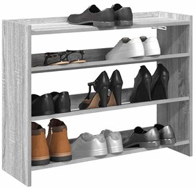 vidaXL Pantofar, gri sonoma, 80x25x62 cm, lemn compozit