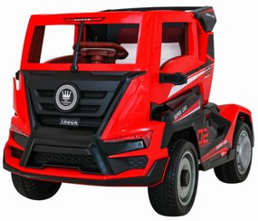 Camion Electric cu acumulator pentru copii NOVOKIDS™ Super Trailer , Roti din Cauciuc EVA, Max 30 kg , Usi cu deschidere , Baterie12V, 2 Viteze,