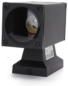 Aplică de exterior Aigostar 1xGU10/230V negru IP65 dreptunghiular