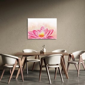 Tablou pe sticlă - Floare de lotus (70x50 cm)