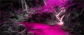 Tablou - Pădure roz (120x50 cm)