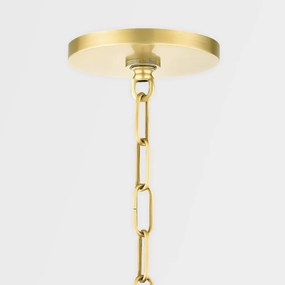 Candelabru design minimalist BRIGITTE alama antichizata, cu 10 surse de lumina