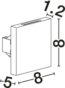 Spot aplicat perete exterior LED 3000K IP65 GOZ corten