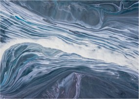 Tablou pe sticlă abstracției (70x50 cm)