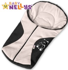 Sac de dormit Baby Nellys ® POLAR - nu doar pentru scaunul auto - crem ursuleți