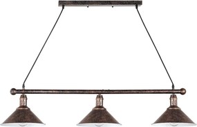 BRILAGI - Lustru suspendat pe cablu FORGE 3xE27/60W/230V cupru/patină