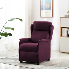 289783 vidaXL Fotoliu rabatabil, violet, material textil