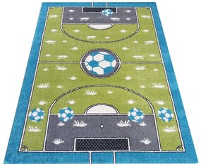 Covor modern pentru camera copiilor teren de fotbal pentru băieți Lățime: 160 cm | Lungime: 220 cm