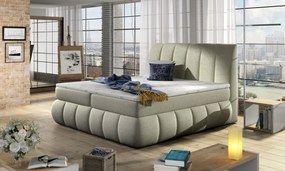 Pat boxspring, tapitat, 180X200 cm, Vincenzo 182, Eltap (Culoare: Albastru)