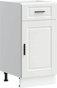 vidaXL Dulap de bază de bucătărie „Porto” din lemn prelucrat alb