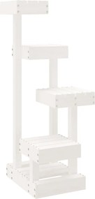vidaXL Ansamblu de pisici, alb, 45,5x49x103 cm, lemn masiv de pin