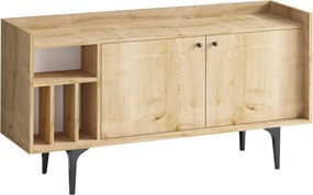 Comoda CANOPUS, stejar safir, PAL melaminat, 150x40x80 cm