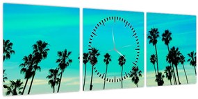 Tablou - California (cu ceas) (90x30 cm)
