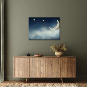 Tablou - Luna cu stele (70x50 cm)