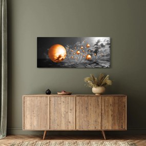Tabloul bilelor portocalii abstarcte (120x50 cm)