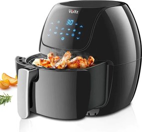 La mâna a doua: Friteuza cu aer cald Oliver Voltz OV51980F, 1800W, 7.7 L, 8 programe, Timer, Negru