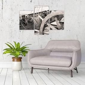 Tablou - Cârma de barcă cu vele (90x60 cm)