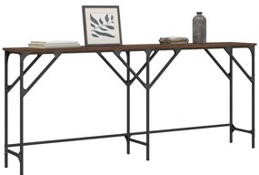 vidaXL Măsuță consolă, stejar maro, 180x29x75 cm, lemn prelucrat