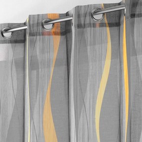 Perdea gri din voal 140x240 cm Ondulys – douceur d'intérieur