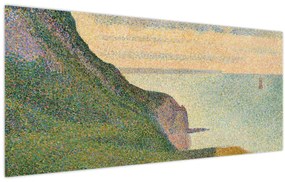 Tablou - Georges Seurat, Seascape at Port-en-Bessin, Normandy, reproducere (120x50 cm)