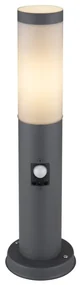 Stalp, lampa pentru exterior design modern cu senzor de miscare, IP44 BOSTON antracit 3158AS GL