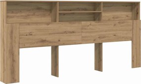 vidaXL Tablă de pat cu sertar Stejar Artizanal 220 x 19 x 101,5 cm