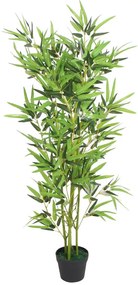 Bambus artificial cu ghiveci 120 cm, verde 1, 120 cm