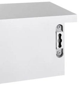 Raft de perete SHELFY cu compartimente, alb